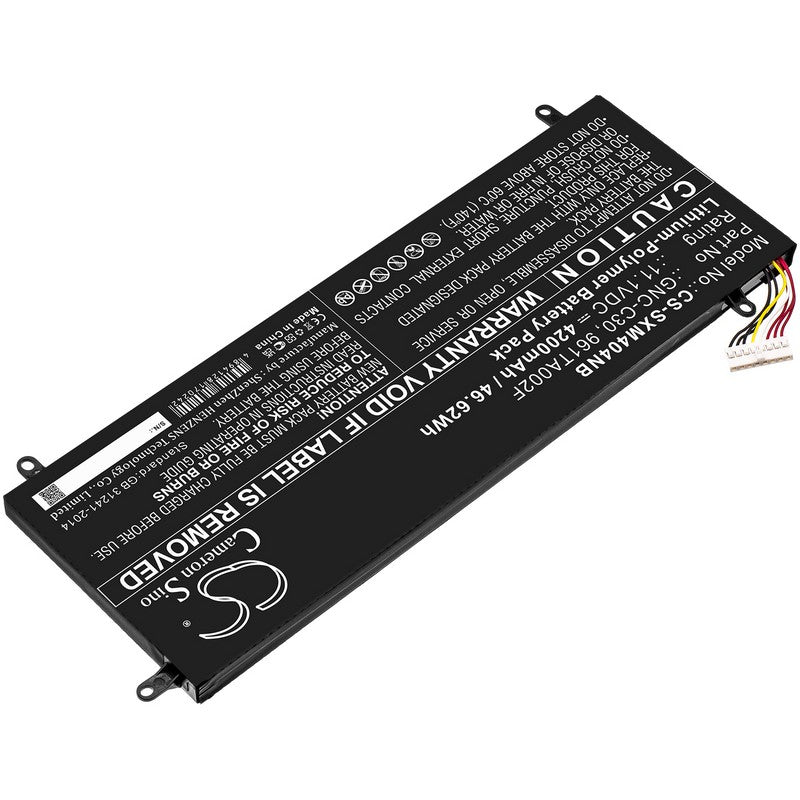 Replacement Gigabyte P34G V1, P34G V2, P34G-CF1, P34GV2-CF2, U24, U2442, U2442D, U2442F, U2442N, U2442S, U2442T, U2442T-CF1, U2442V, U24F, U24F-2, U24F-CF1 Battery